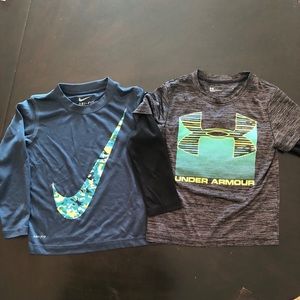 Nike and Under Armour Boys T-shirts